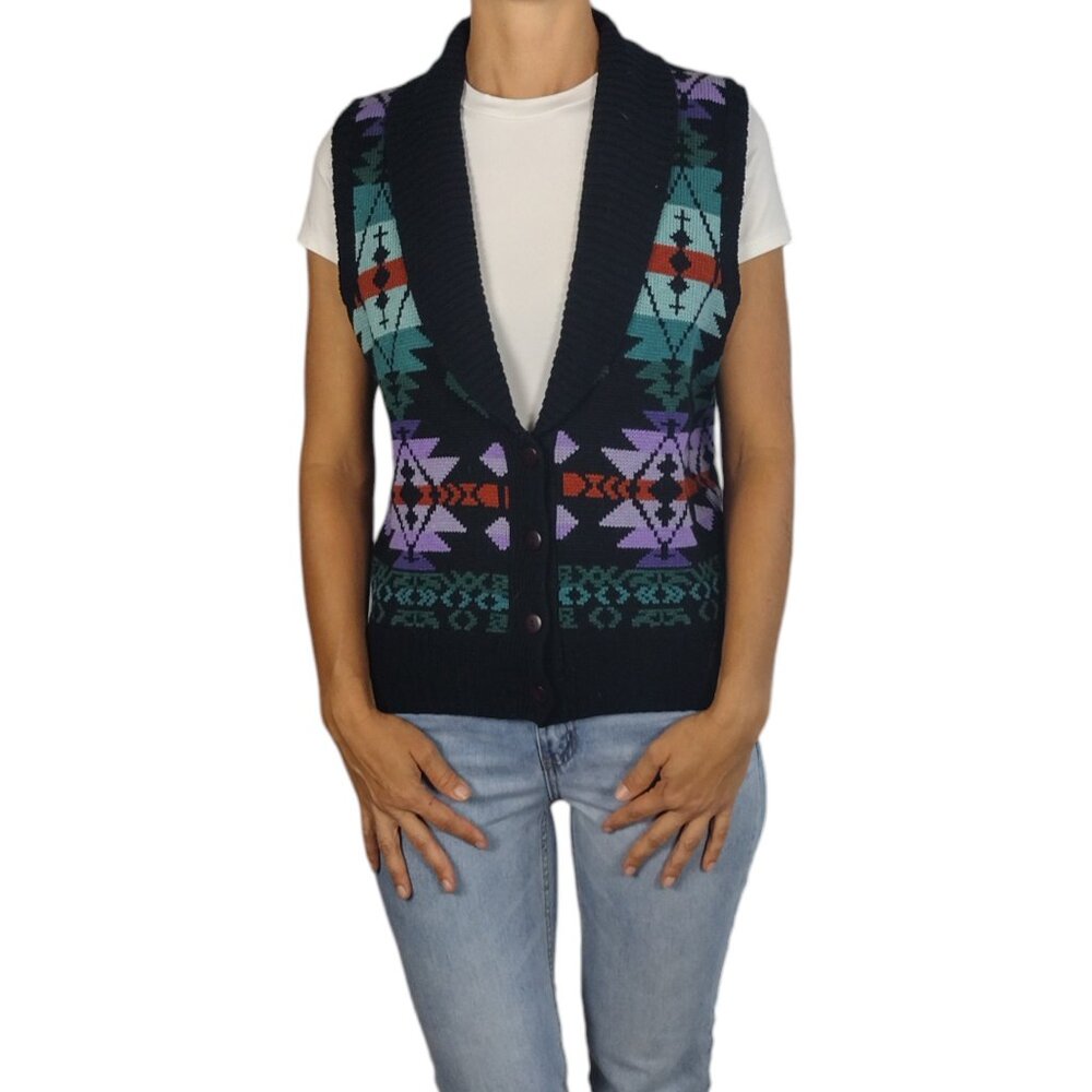 Vintage MC II Southwest Sweater Vest - Picture 2 of 10